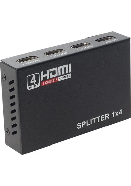 Powermaster 1x4 HDMI Splitter 4Port 1080P