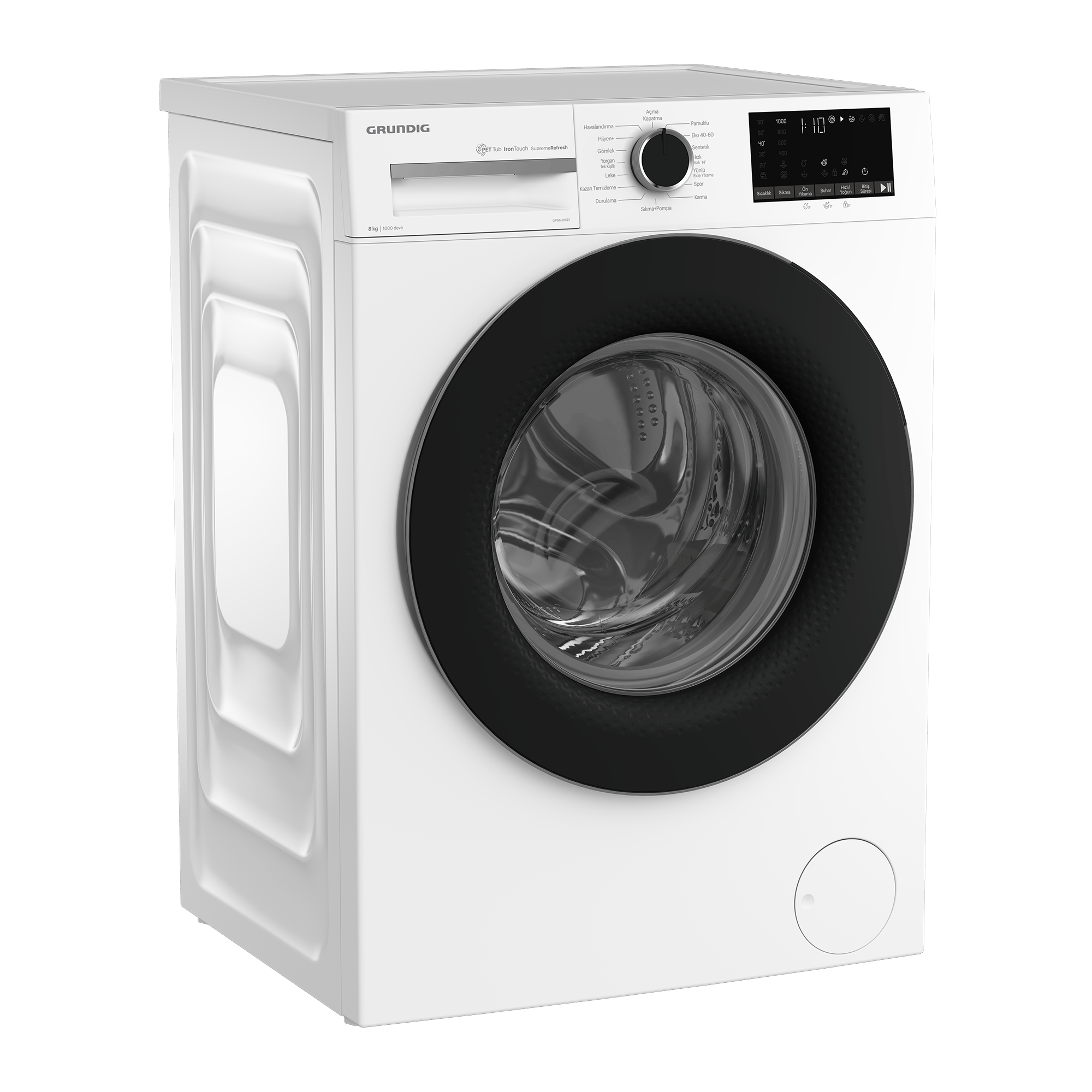 Grundig 8 Kg Inverter Motor Çamaşır Makinesi Beyaz