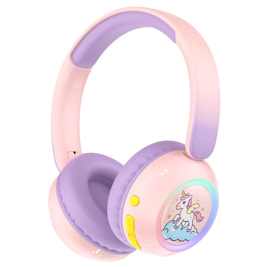 Havit Kids Kablosuz Kulak Üstü Çocuk Kulaklık Pembe