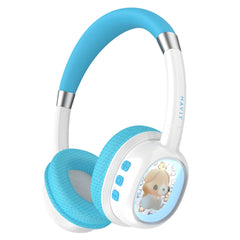 Havit Kids Bluetooth Kulak Üstü Işıklı Çocuk Kulaklığı- Mavi