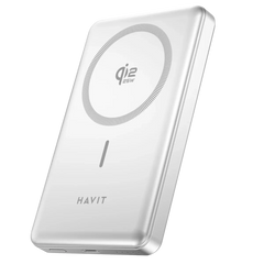 Havit MagSafe PRO 10.000mAh Qi2 Powerbank 25W Hızlı Şarj Alüminyum Kasa Gri