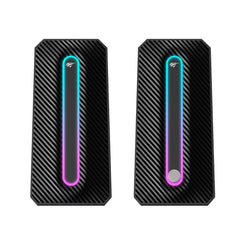 Havit RGB Işıklı Bilgisayar Hoparlörü 5W×2, USB + 3.5mm, Dokunmatik Işık Kontrolü Siyah