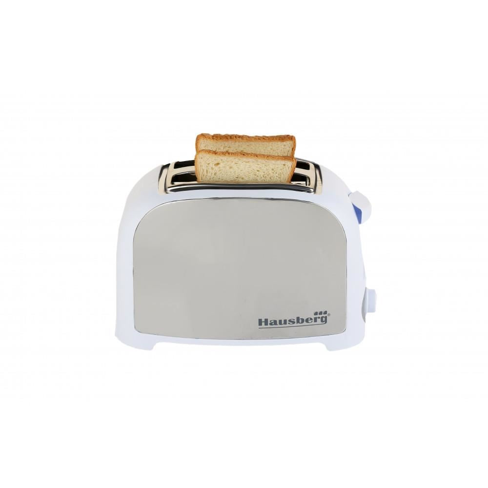 Hausberg 2 Dilim Kapasiteli 750 W Ekmek Kızartma Makinesi Beyaz