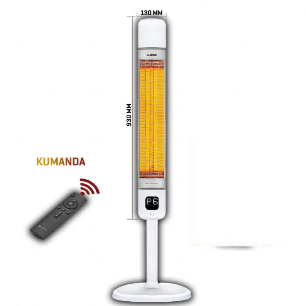 Ventino 6 Level Kumandalı Karbon 2500 W Infrared Ufo Isıtıcı Soba Beyaz