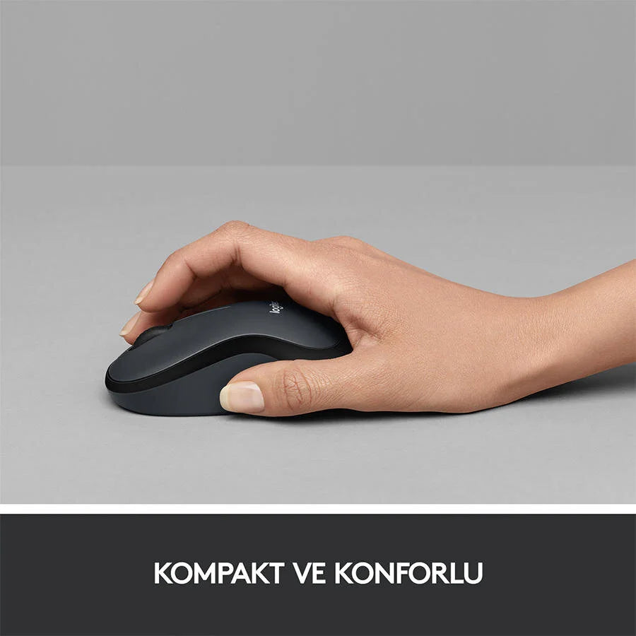 Logitech Sessiz Kablosuz Mouse Siyah