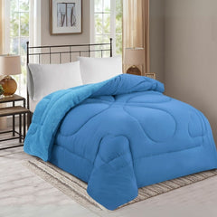 Orkide Welsoft Comforter Çift Kişilik Yorgan Mavi