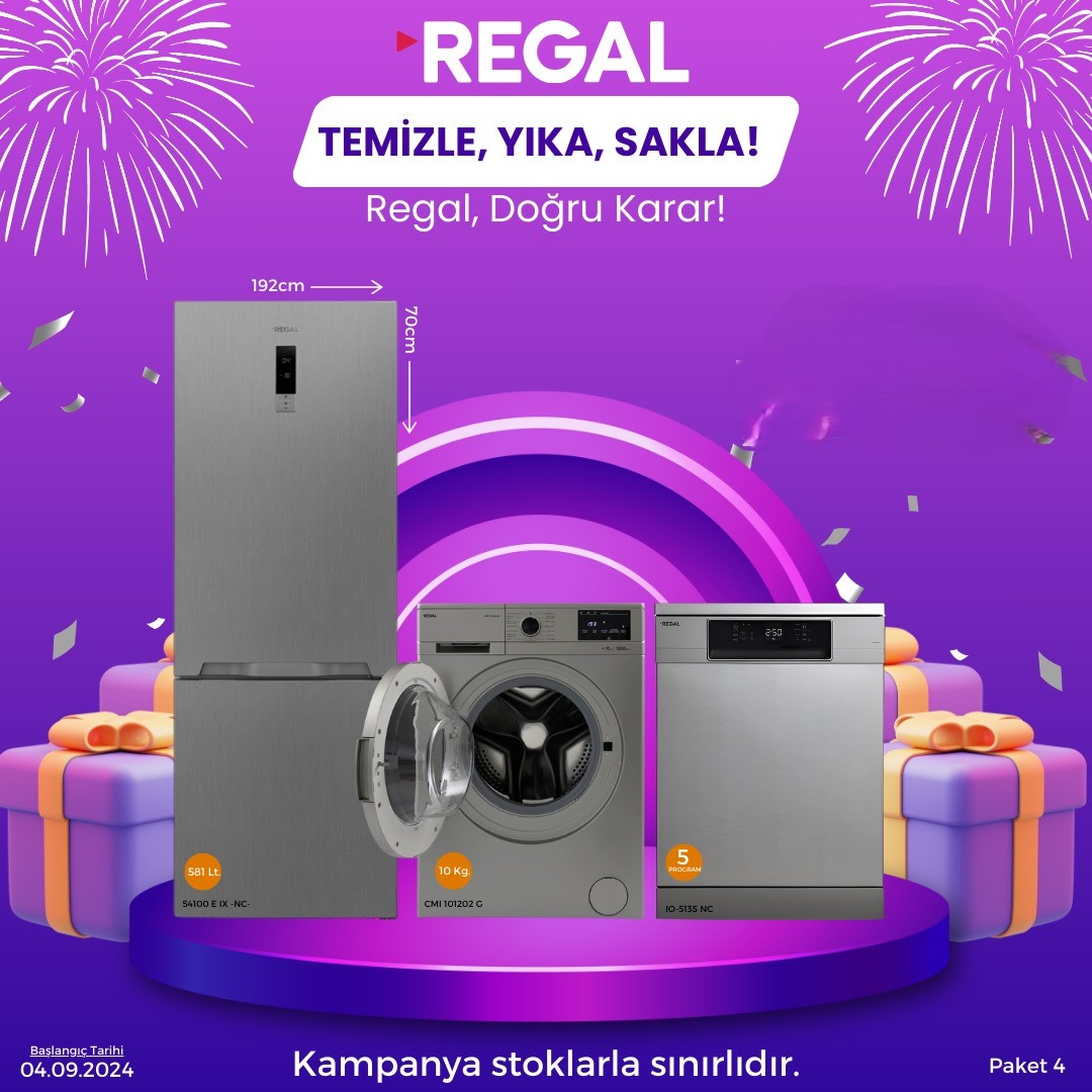 Regal Beyaz Eşya Kampanya Paket 4