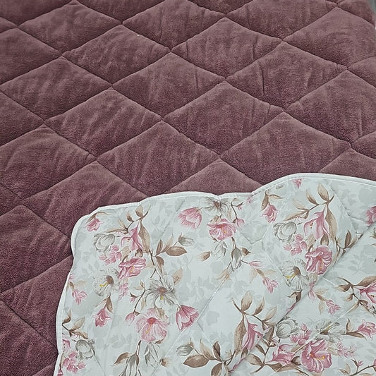 Welsoft Çift Kişilik 195x215 Cm Çift Taraflı Yorgan Gül Kurusu