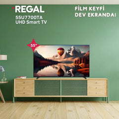 Regal 55' 4K Ultra HD Dahili Wifi Akıllı Televizyon