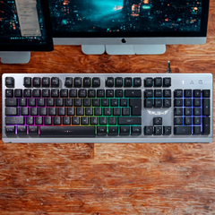 Rush Donzel Sese Duyarlı RGB Mekanik Hisli Gamer Oyuncu Klavyesi