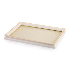 Schafer Bolero 33x49 Cm Tepsi Gold Beyaz