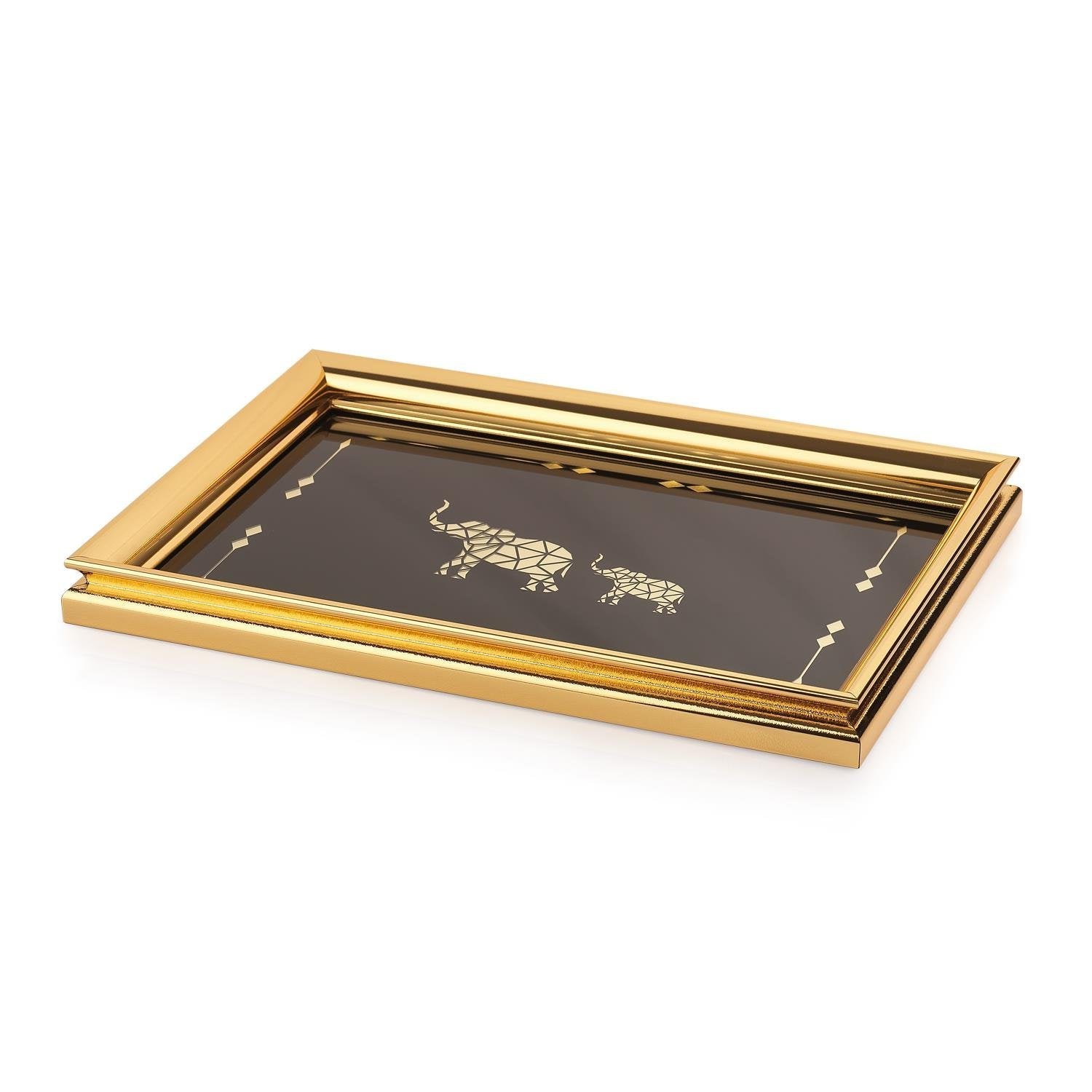 Schafer Bolero 33x49 Cm Fil Desenli Tepsi Gold Siyah