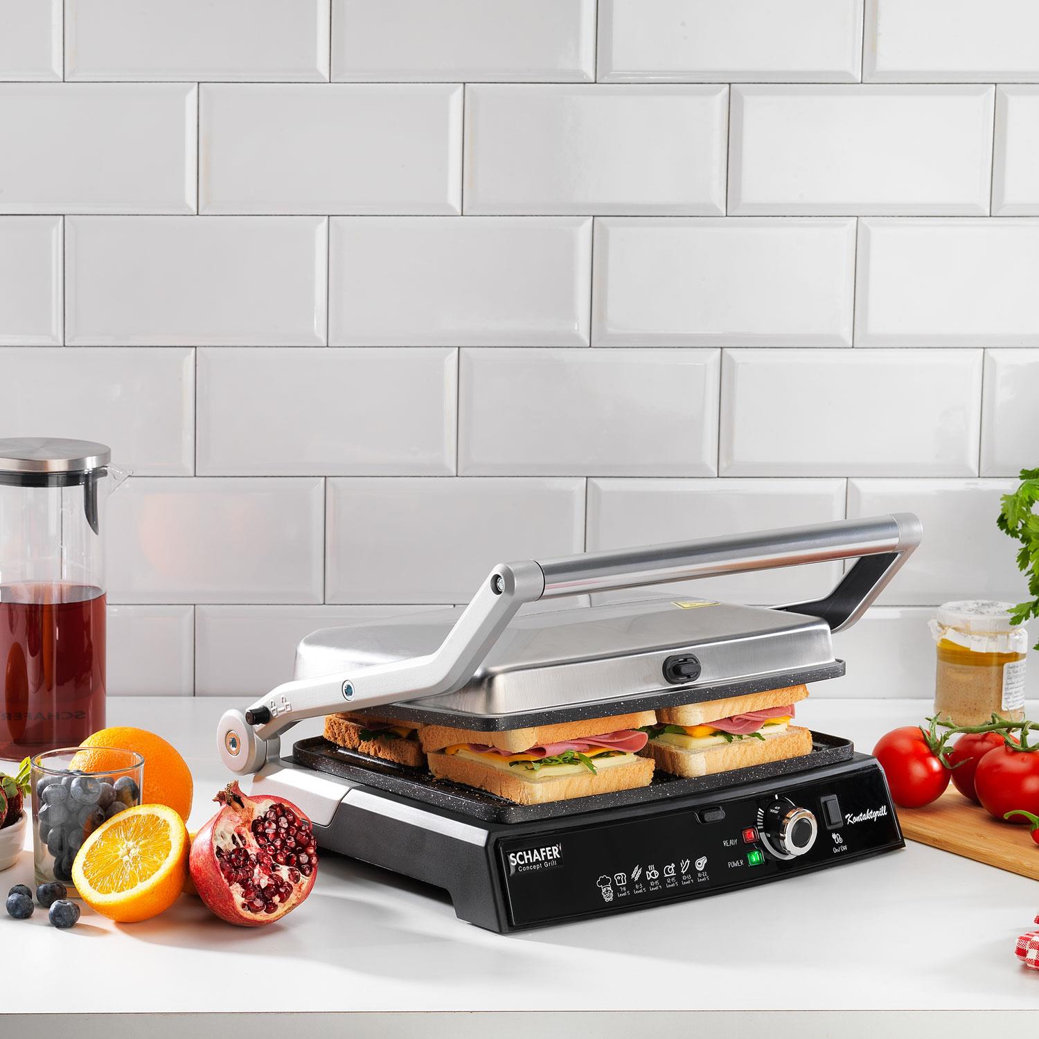 Schafer Concept Grill Tost Makinesi Inox