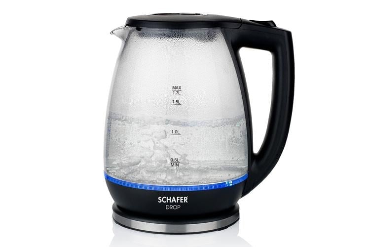 Schafer Drop 1.7 Lt Cam Su Isıtıcı Kettle Siyah