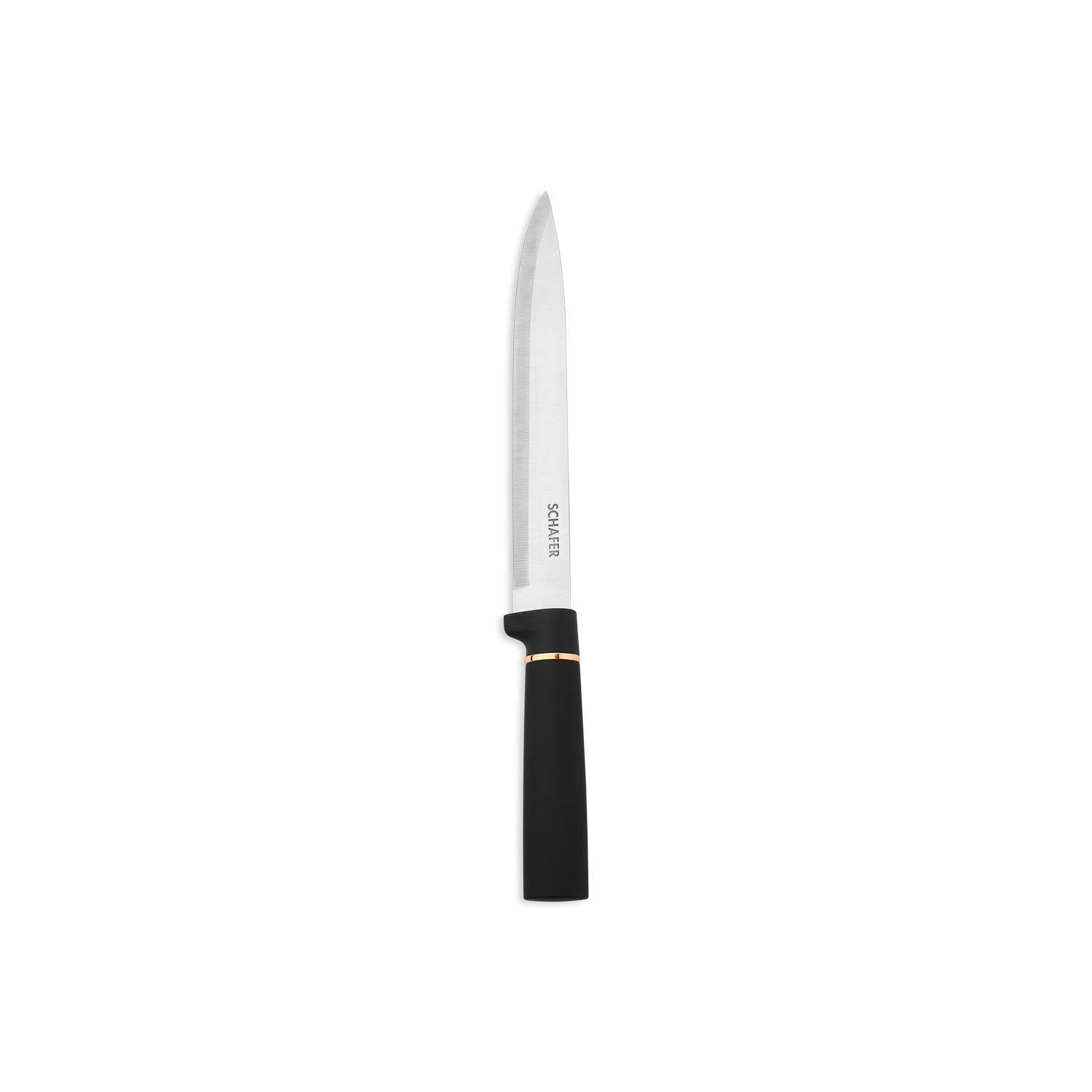 Schafer Forge 6 Parça Bloklu Bıçak Seti Siyah