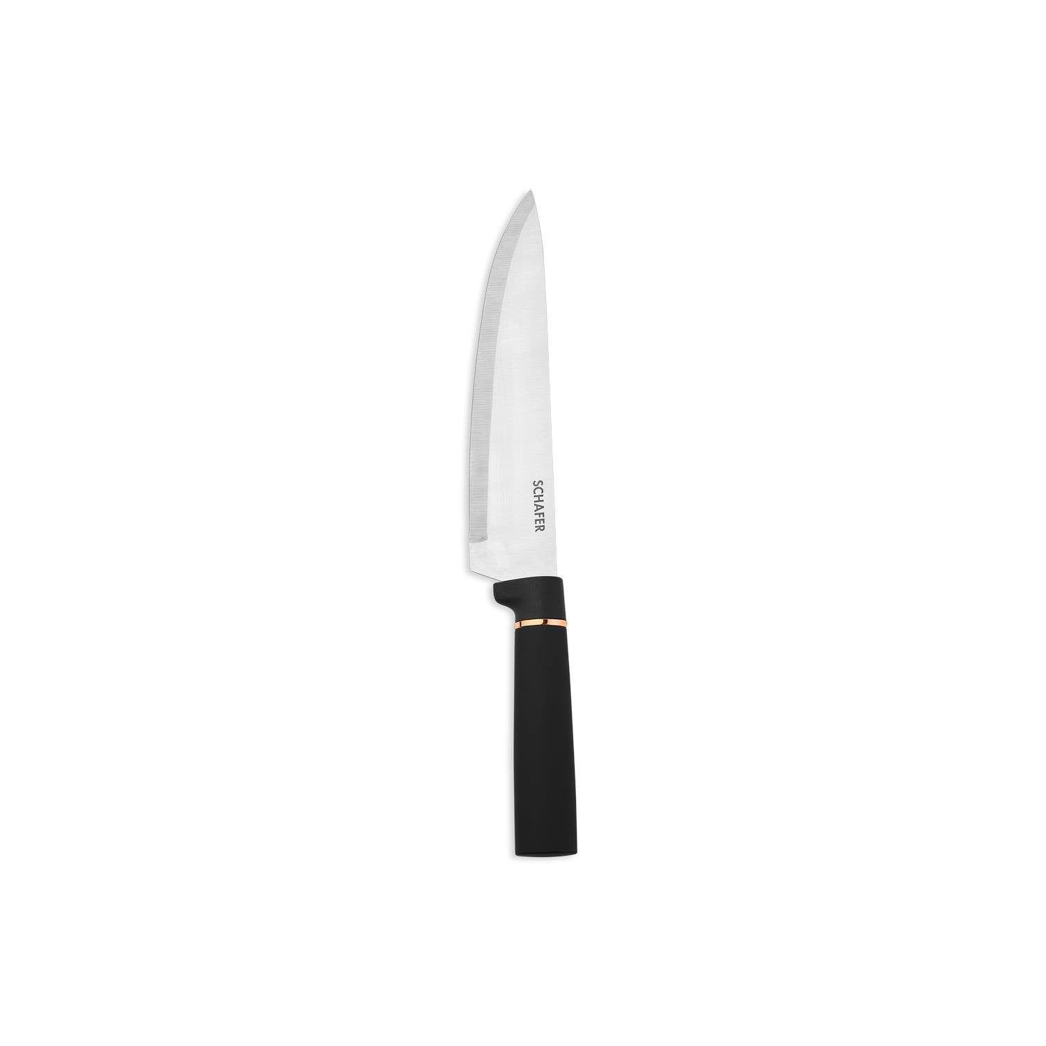 Schafer Forge 6 Parça Bloklu Bıçak Seti Siyah