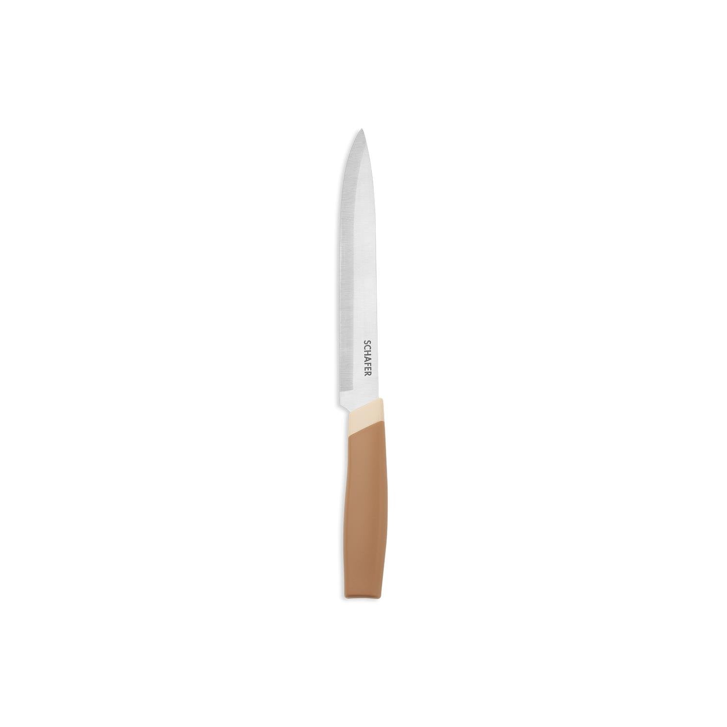 Schafer Forge 6 Parça Bloklu Bıçak Seti Krem