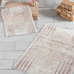 Schafer Sofia Pamuk Floş 2li Banyo Paspası Pudra