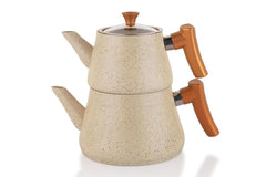 Schafer Solea 3 Parça Çaydanlık Takımı Krem