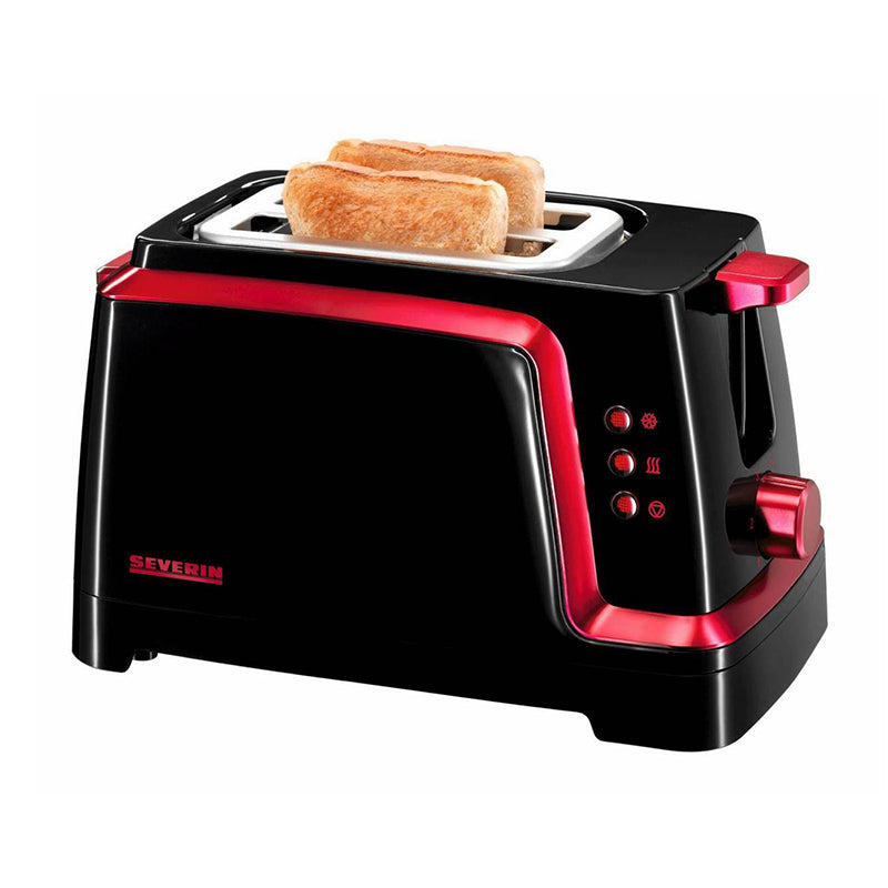 Severin Toaster 820 W Ekmek Kızartma Makinesi Siyah Kırmızı