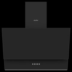 Simfer Premium Duvar Tipi Cam Davlumbaz Siyah