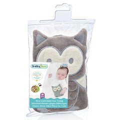 Babyjem Kiraz Çekirdekli Gaz Önleyici Yastık Baykuş Kahve