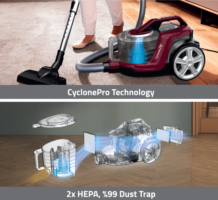 Newal CyclonePro 2000 W Toz Torbasız Elektrikli Süpürge