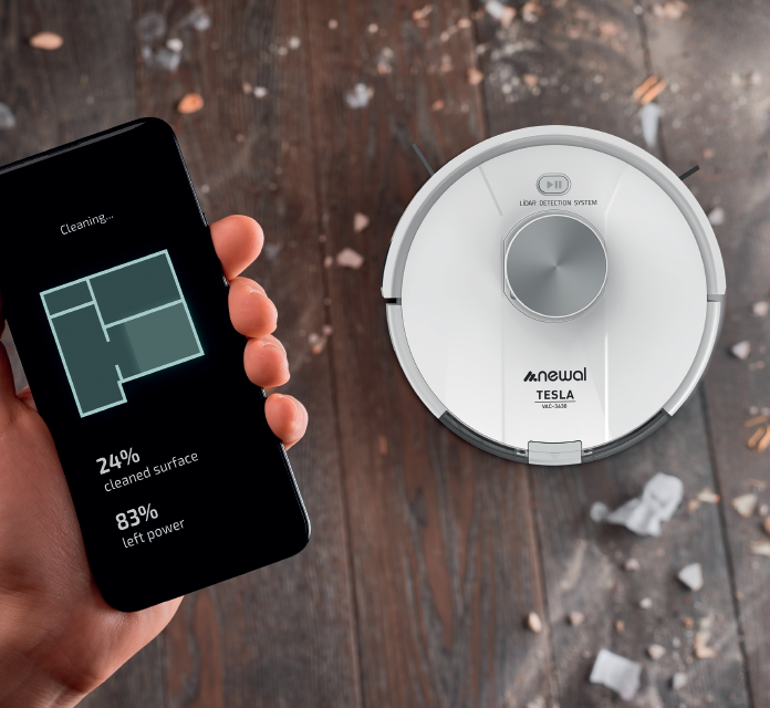 Newal BLDC Motor 4’ü 1 Arada Temizlik Robot Süpürge