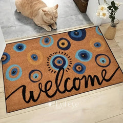 Welcome Yazılı 40 x 60 cm Hindistan Cevizi İpi Kapı Önü Paspası