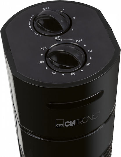 Clatronic Sessiz 75° Salınım Kule Vantilatör Siyah