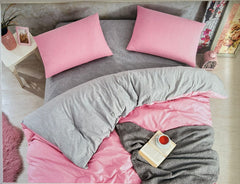 Moda Home Ranforce Çift Kişilik Nevresim Takımı Pembe