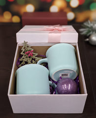 İkili 350 ML Mug Kupa Bardak Turkuaz